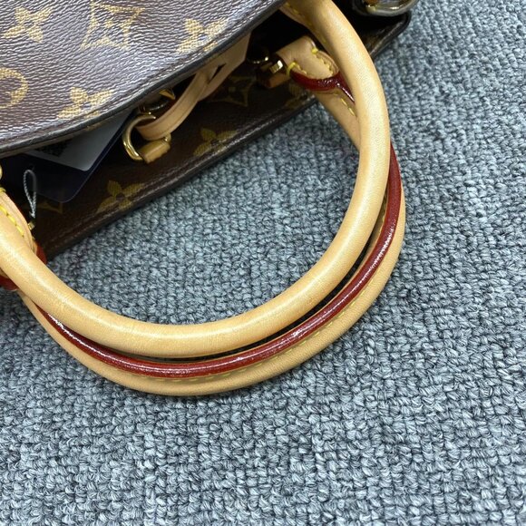 100% Authentic Louis Vuitton Montaigne BB Brown Monogram Canvas Satchel Bag - Picture 13 of 16